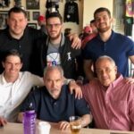 Lou Russo Jr with friends and family